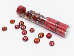 Chessex: Glass Crystal Red Iridized (40) (CHX 01174)