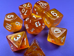 Dice: Borealis Canary/White Luminary 7 Die set (CHX30052)