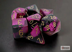 Chessex: Gemini Polyhedral Black-Purple/Gold (CHX 26440)