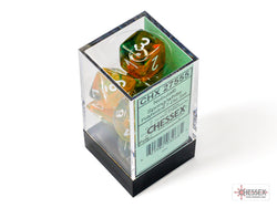 Chessex: Nebula Spring/white Luminary Polyhedral 7-Dice Set (CHX 27555)