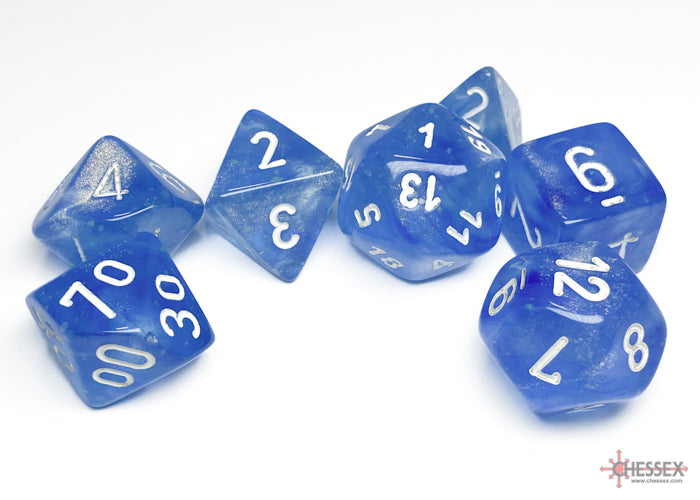 Chessex: Borealis Polyhedral Sky Blue/White (CHX 27586)