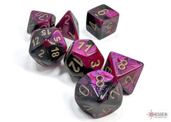 Chessex: Gemini Polyhedral Black-Purple/Gold (CHX 26440)