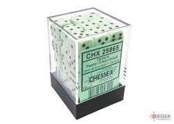 Chessex: Opaque Pastel Green/black 12mm d6 Dice Block (CHX 25865)