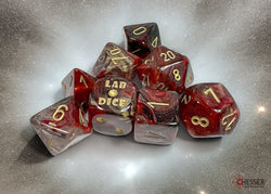 Chessex: Borealis Cosmos/gold Polyhedral 7-Die Set (CHX 30064)