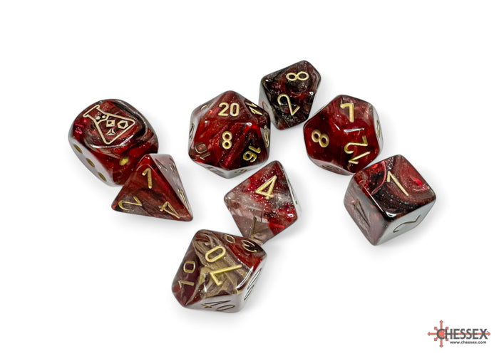 Chessex: Borealis Cosmos/gold Polyhedral 7-Die Set (CHX 30064)