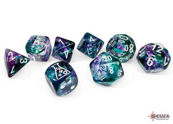 Chessex: Nebula Flourite/white Polyhedral 7-Die Set (CHX 30068)