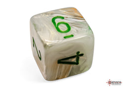 Chessex: Marble Green/dark green Polyhedral 7-Dice Set (CHX 27409)