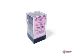 Chessex: Opaque Black/pink 16mm d6 Dice Block (CHX 25648)