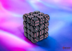 Chessex: Opaque Black/pink 12mm d6 Dice Block (CHX 25848)