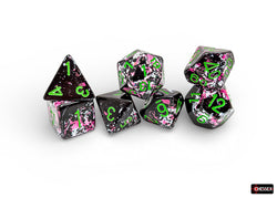 Chessex: Brush Dice - Paintball 7-Die Set (CHX24414)