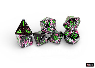 Chessex: Brush Dice - Paintball 7-Die Set (CHX24414)