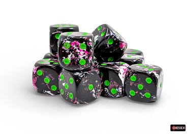 Chessex: Brush Dice - Paintball 16mm d6 Dice Block (CHX24614)
