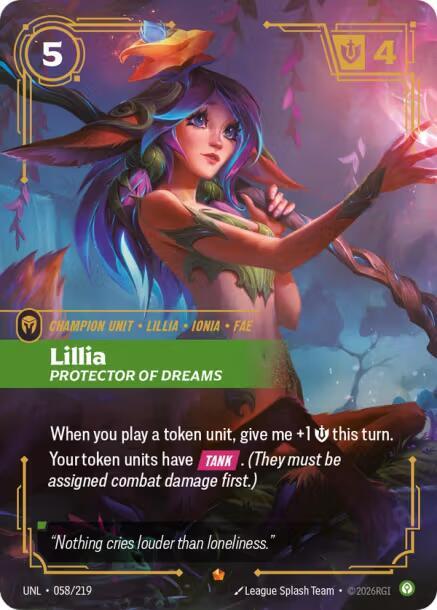 Lillia, Protector of Dreams (058/219) [Unleashed]