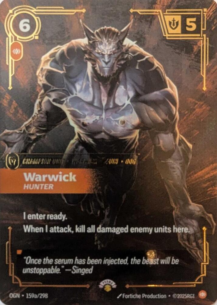 Warwick, Hunter (159a/298) [Riftbound Promotional Cards]