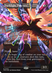 Darklight Phoenix (Borderless) (Facet Foil) (0453) [Reality Fracture]