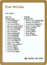 Paul McCabe Decklist [World Championship Decks 1997]