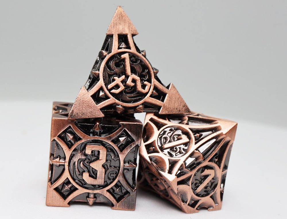 Foam Brain Games: Quiver of Arrows Copper Arrow - Metal RPG Dice Set
