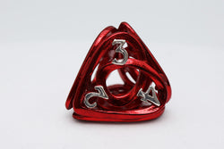 Foam Brain Games: Hollow Hearts Red Metal Dice set