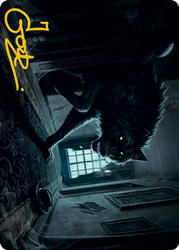 Primal Adversary Art Card (Gold-Stamped Signature) [Innistrad: Midnight Hunt Art Series]