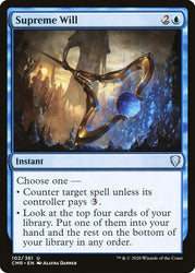Supreme Will [Commander Legends]