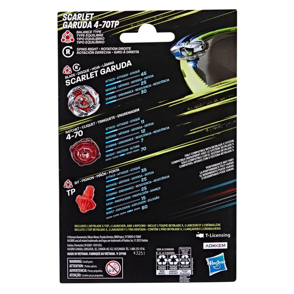 Beyblade X: Scarlet Garuda 4-70TP Starter with Launcher