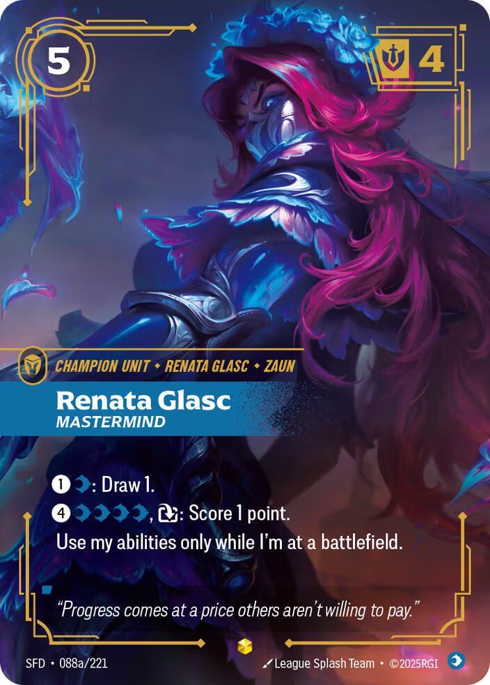 Renata Glasc, Mastermind (Alternate Art) (088a/221) [Spiritforged]