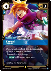 Ezreal, Dashing (Alternate Art) (082a/221) [Spiritforged]
