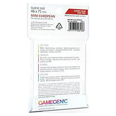 Gamegenic: Prime Deck Protector - Mini European Ruby