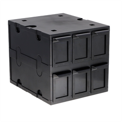 BCW: Card Catalog - 6 Drawers (Black)