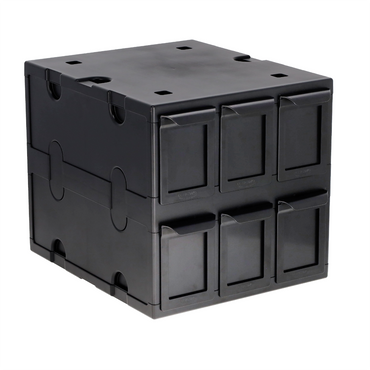 BCW: Card Catalog - 6 Drawers (Black)
