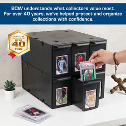 BCW: Graded Card Catalog - 6 Drawers (Black)