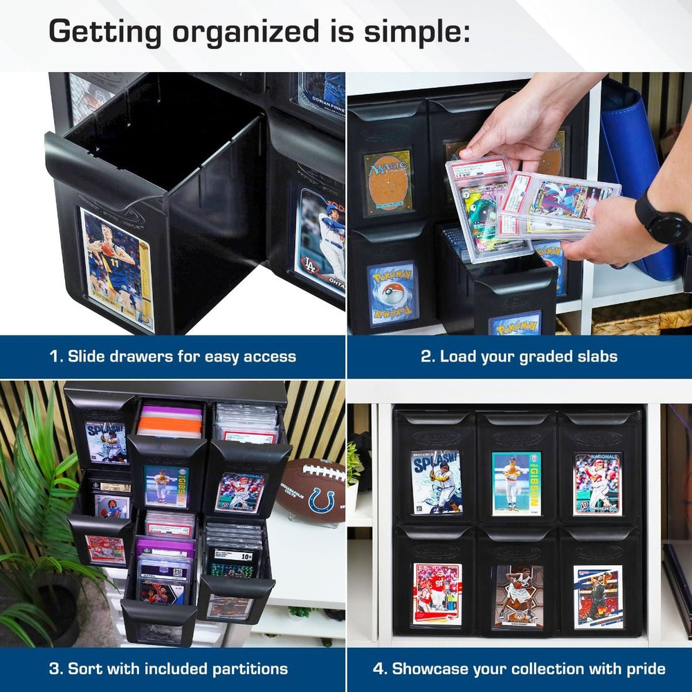BCW: Graded Card Catalog - 6 Drawers (Black)