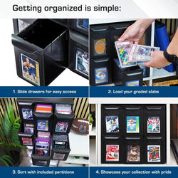 BCW: Graded Card Catalog - 6 Drawers (Black)