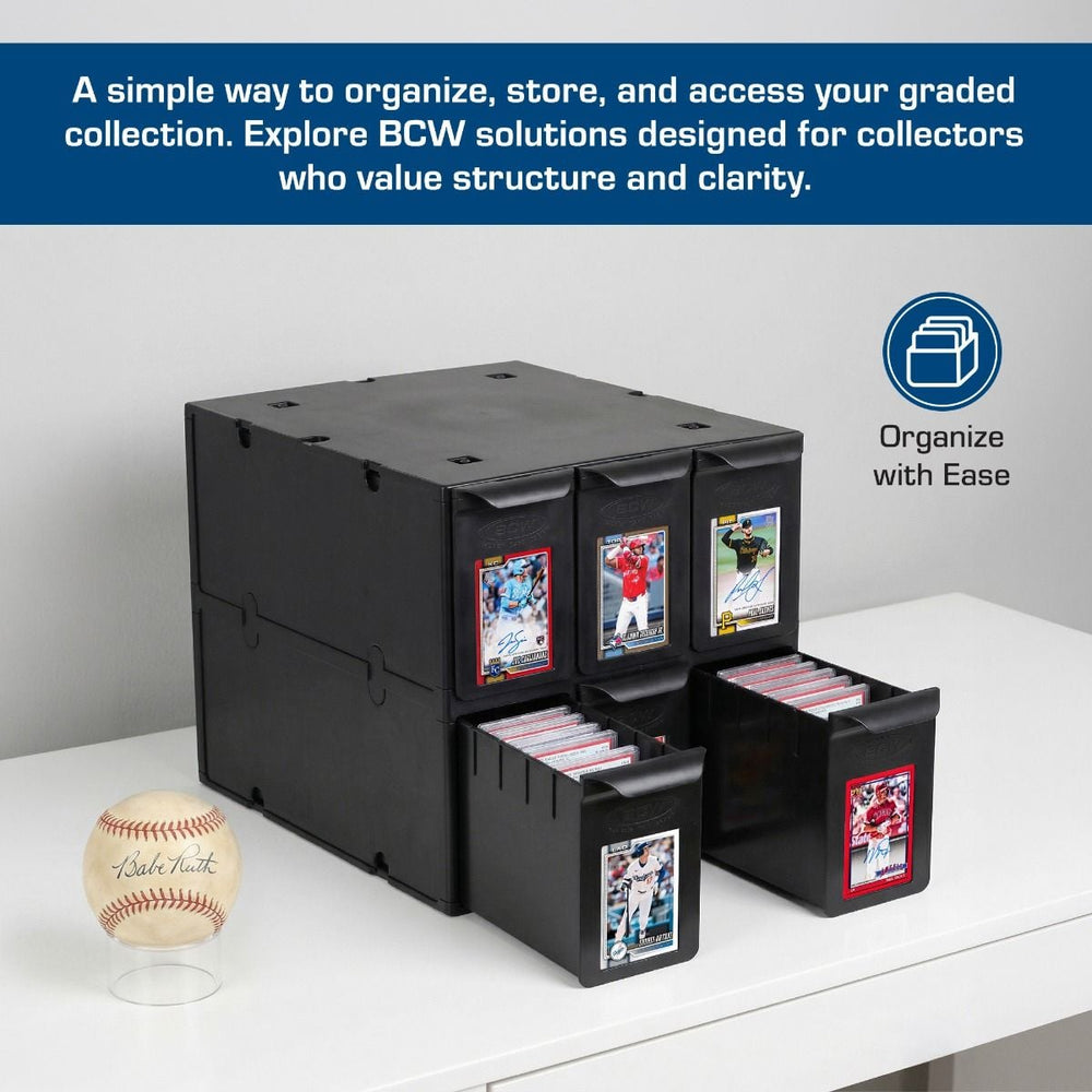 BCW: Graded Card Catalog - 6 Drawers (Black)