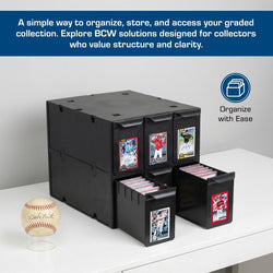 BCW: Graded Card Catalog - 6 Drawers (Black)