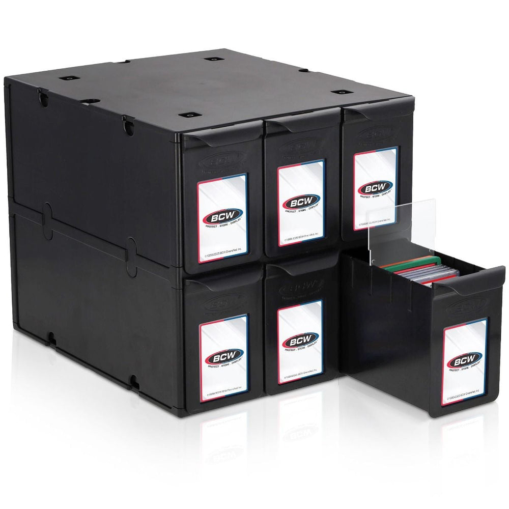 BCW: Graded Card Catalog - 6 Drawers (Black)