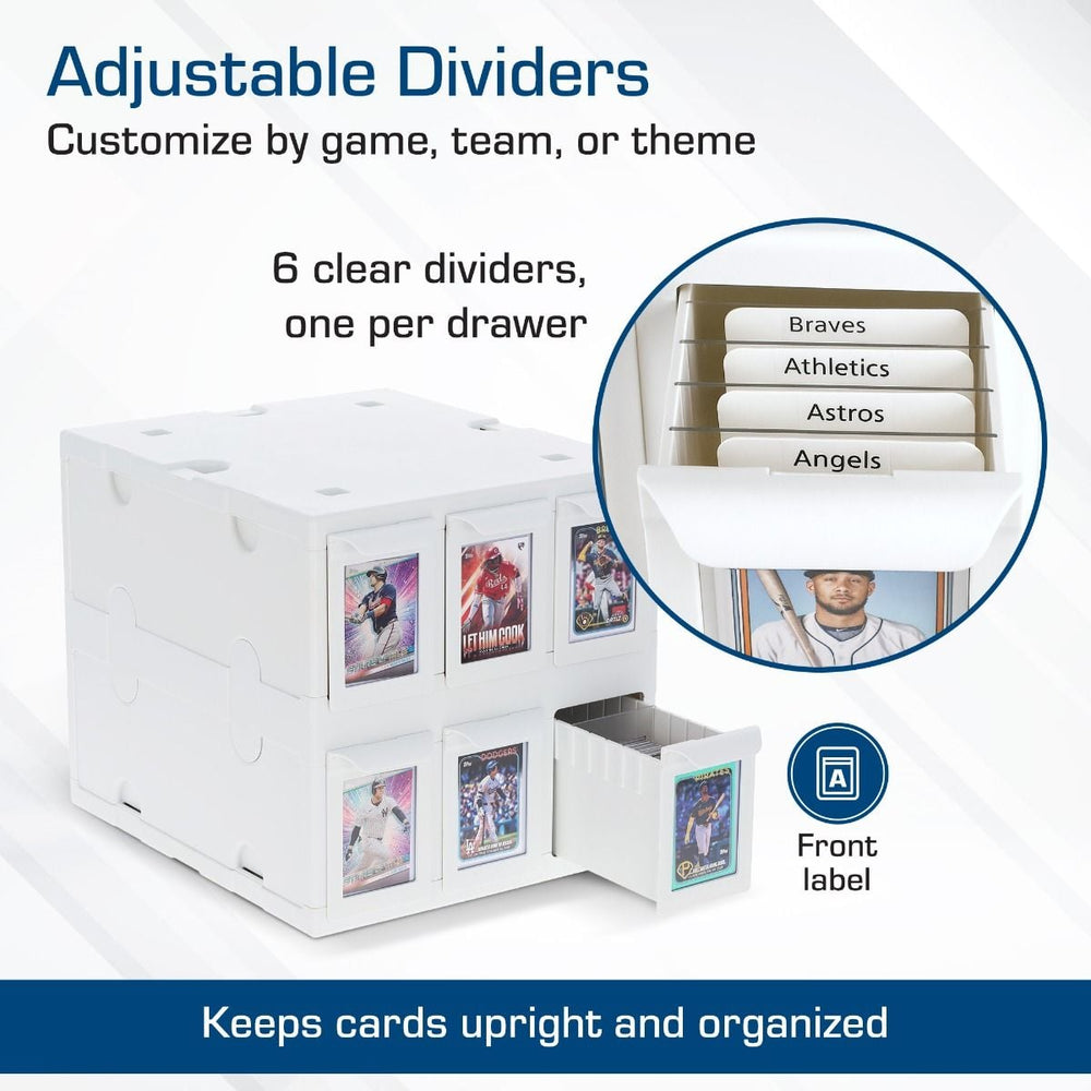 BCW: Card Catalog - 6 Drawers (White)