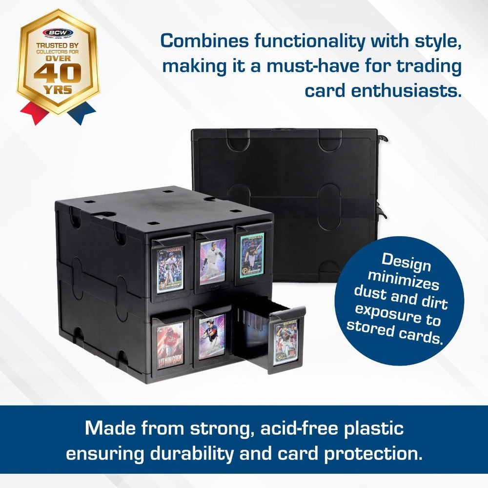 BCW: Card Catalog - 6 Drawers (Black)