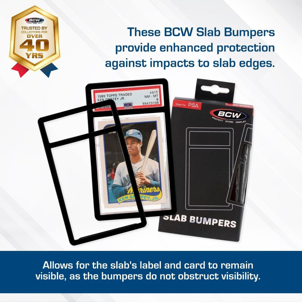 BCW: Graded Slab Bumper - PSA - Black (6 Each/Pack - 40 Packs/Case)