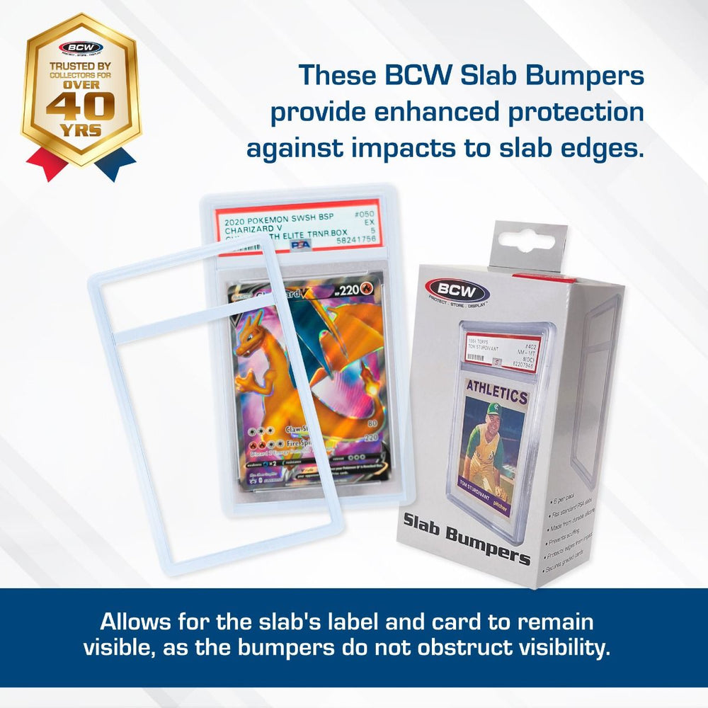 BCW: Graded Slab Bumper - PSA - Translucent (6 Each/Pack - 40 Packs/Case)
