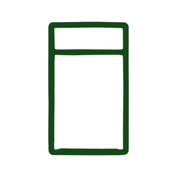 BCW: Graded Slab Bumper - PSA - Green (6 Each/Pack - 40 Packs/Case)