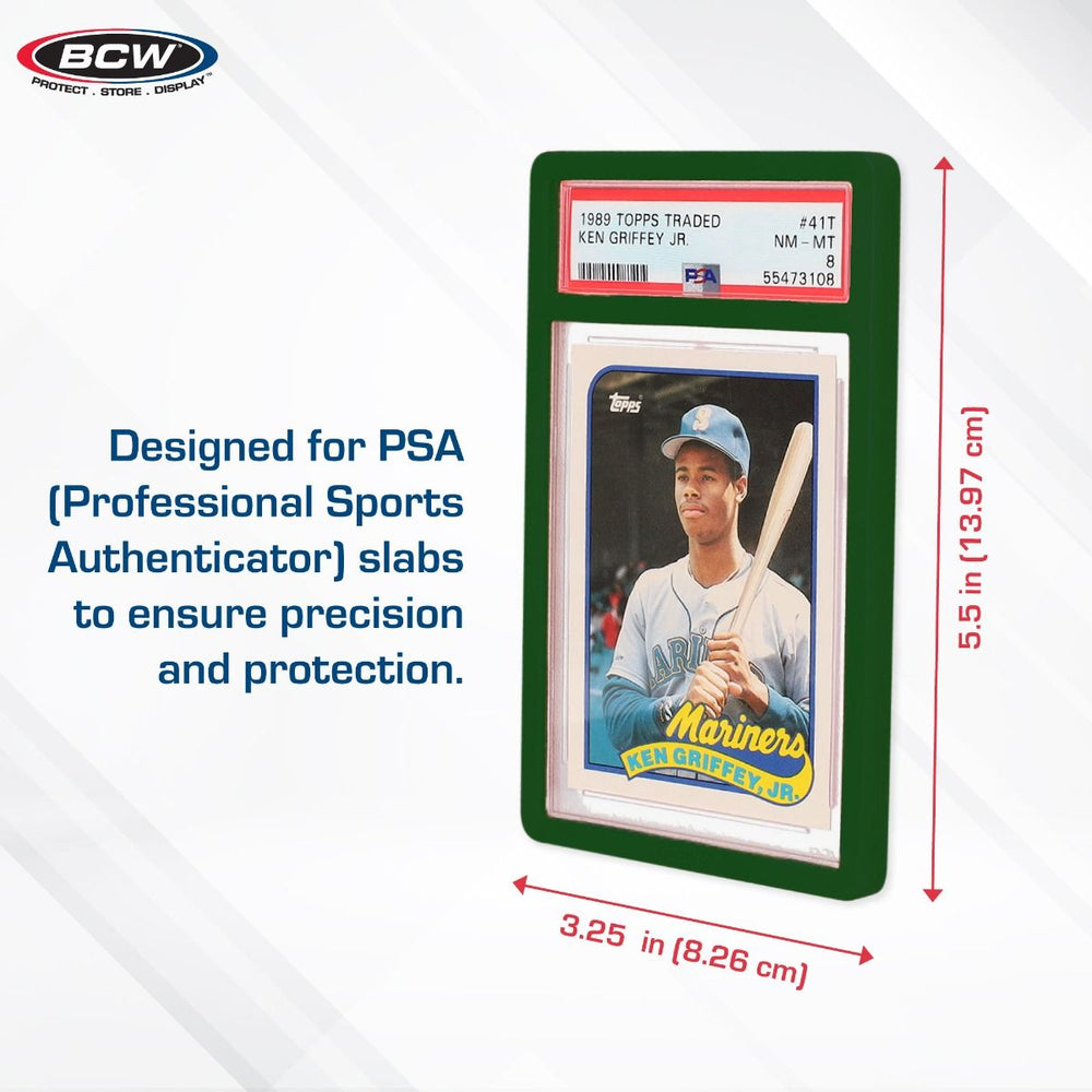 BCW: Graded Slab Bumper - PSA - Green (6 Each/Pack - 40 Packs/Case)