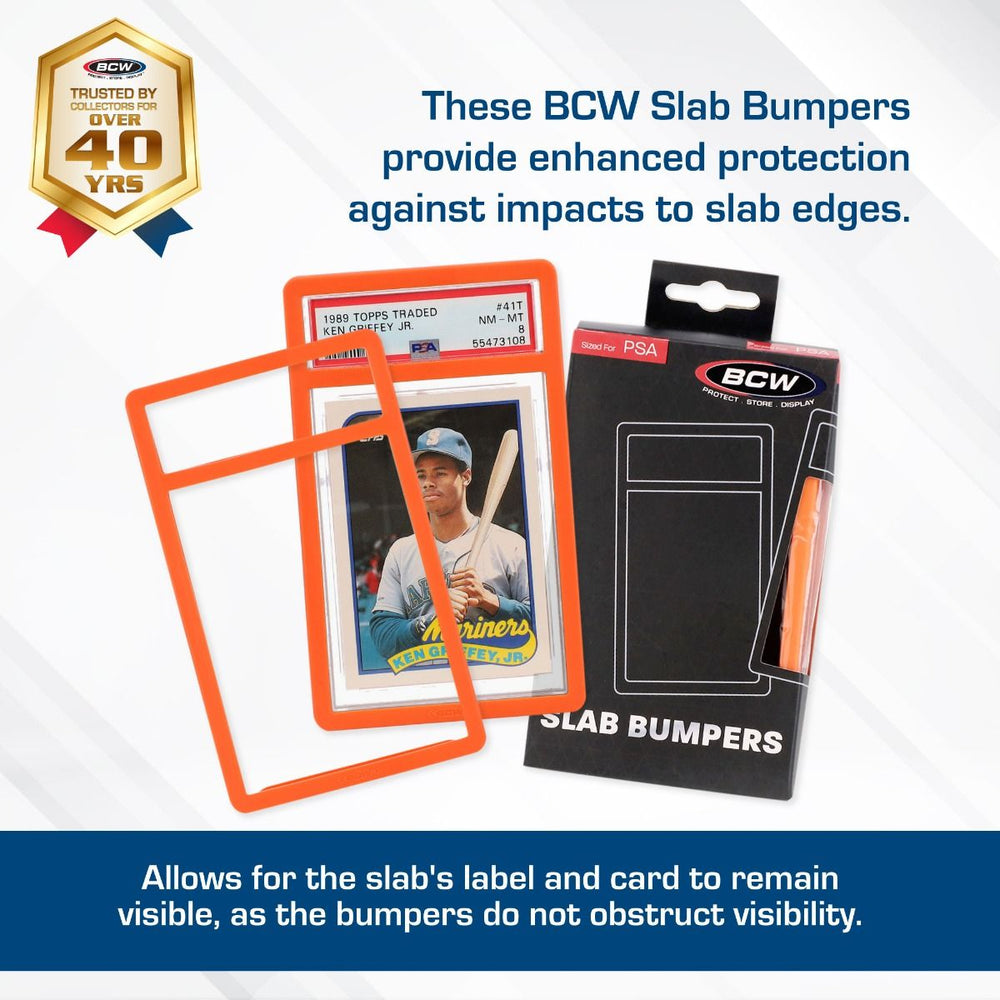 BCW: Graded Slab Bumper - PSA - Orange (6 Each/Pack - 40 Packs/Case)