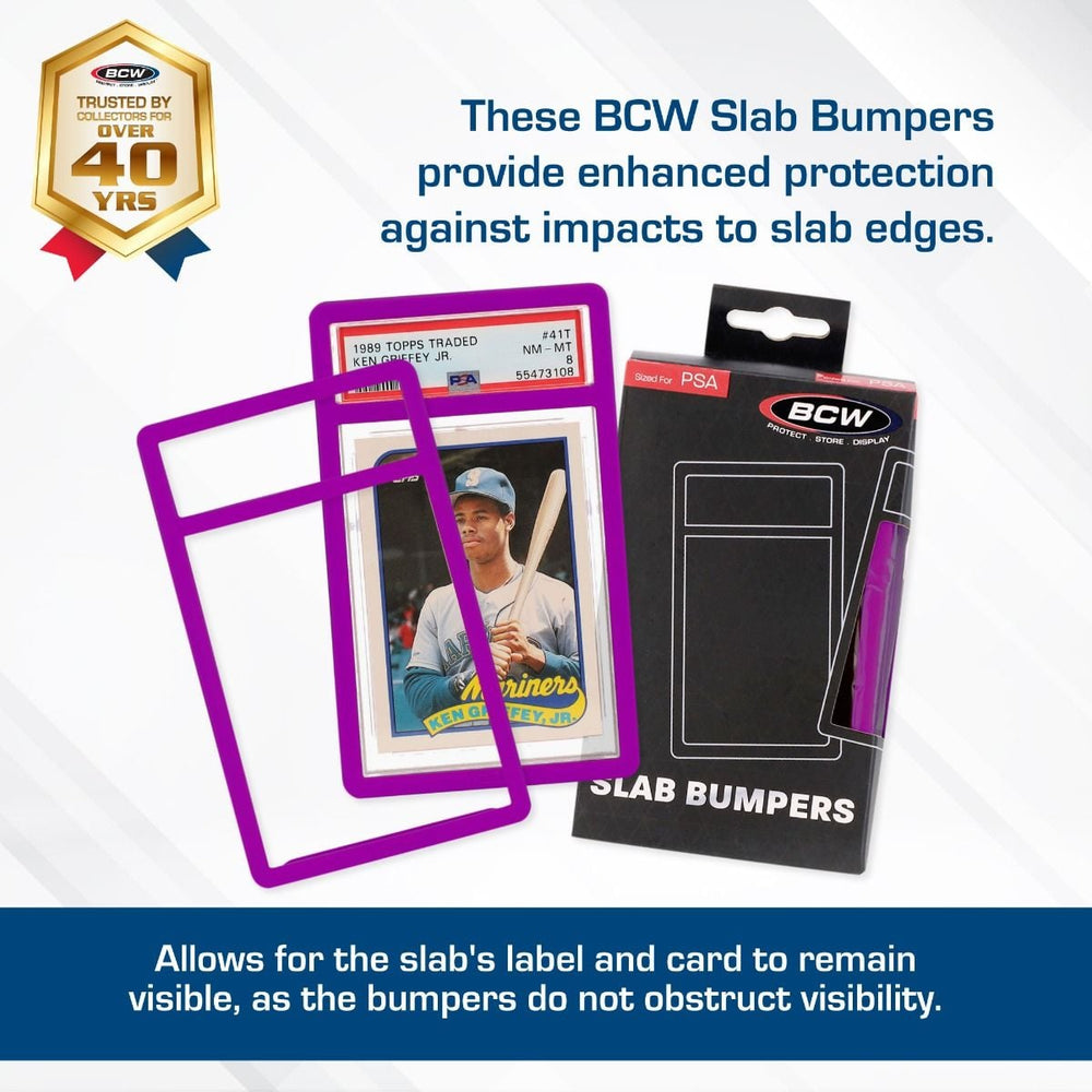 BCW: Graded Slab Bumper - PSA - Purple (6 Each/Pack - 40 Packs/Case)