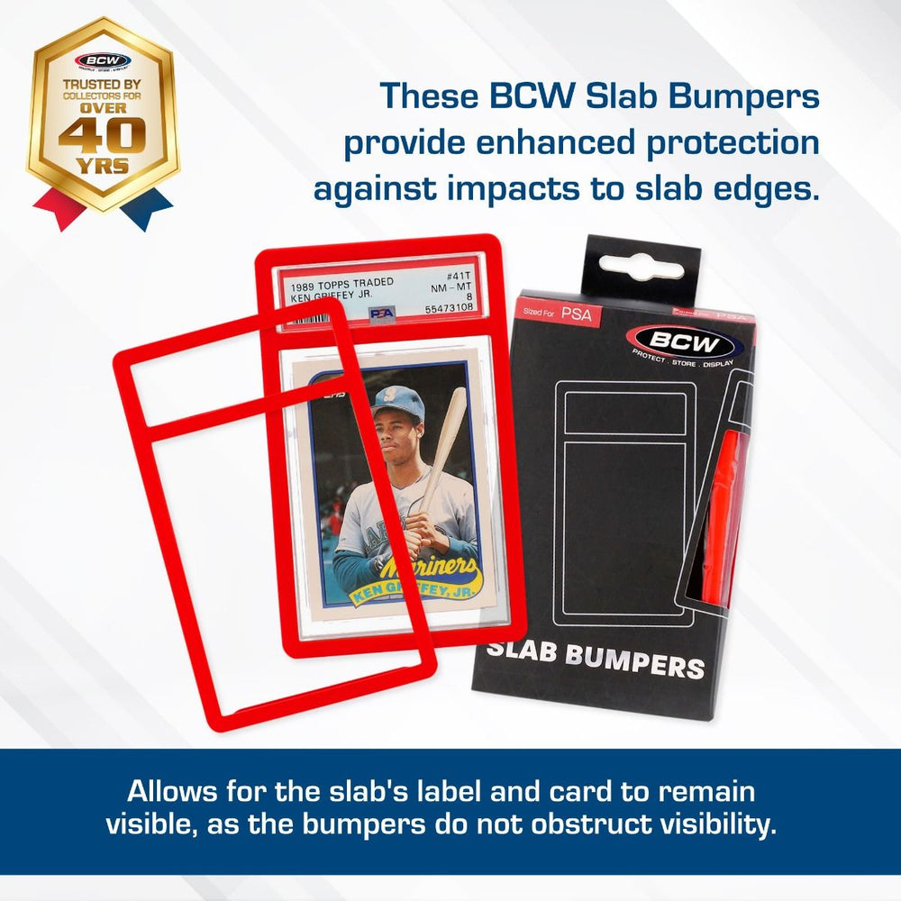 BCW: Graded Slab Bumper - PSA - Red (6 Each/Pack - 40 Packs/Case)