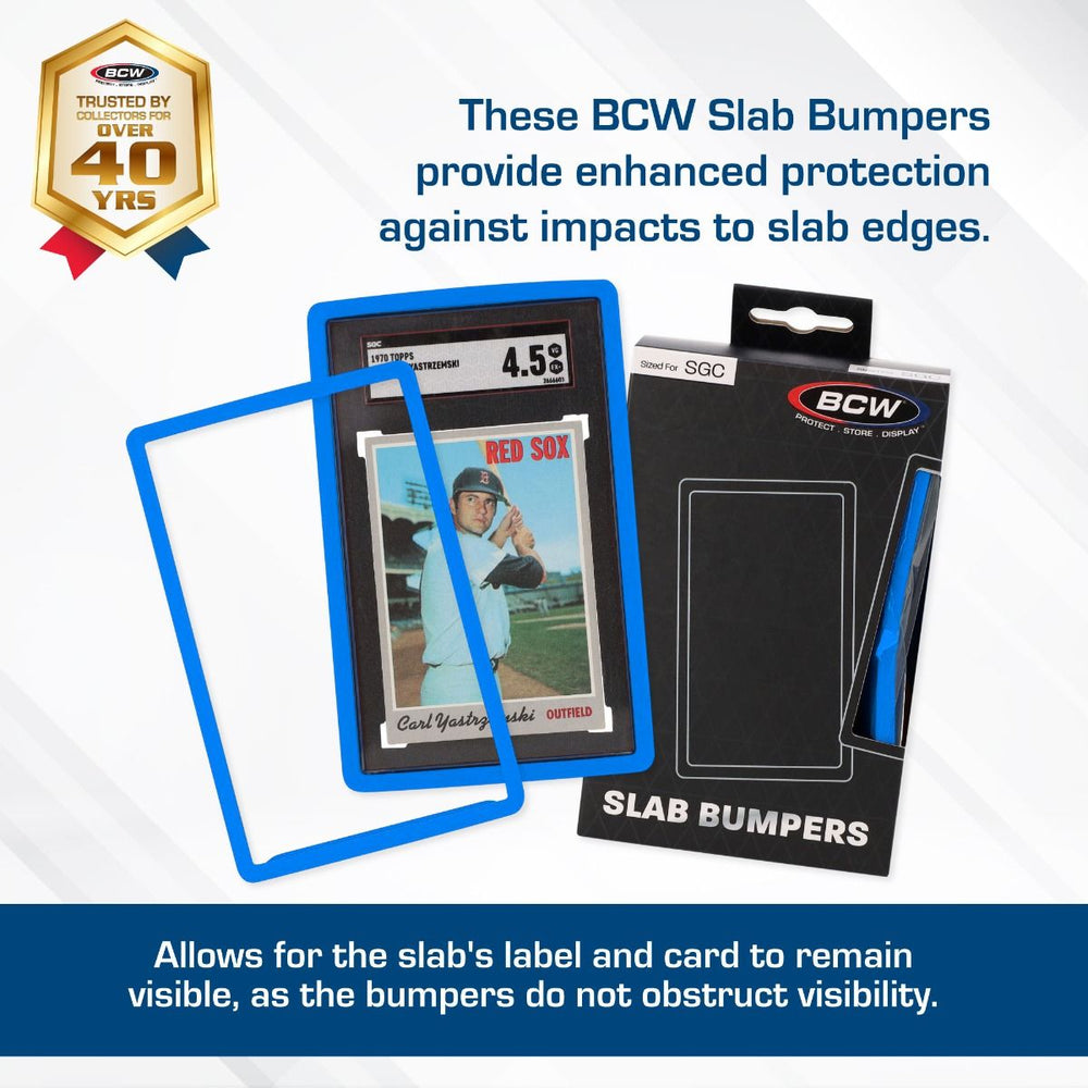 BCW: Graded Slab Bumper - PSA - Blue (6 Each/Pack - 40 Packs/Case)