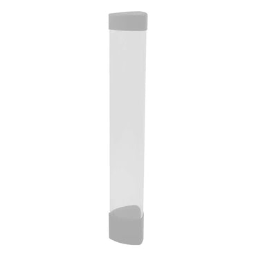 Playmat Tube: Clear with White Caps and Dice