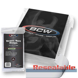 BCW: Resealable Team Set Bags - 3 3/8 X 5 (100 Each/Pack)