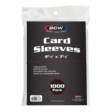 BCW: Card Sleeves (1000 Each/Pack)