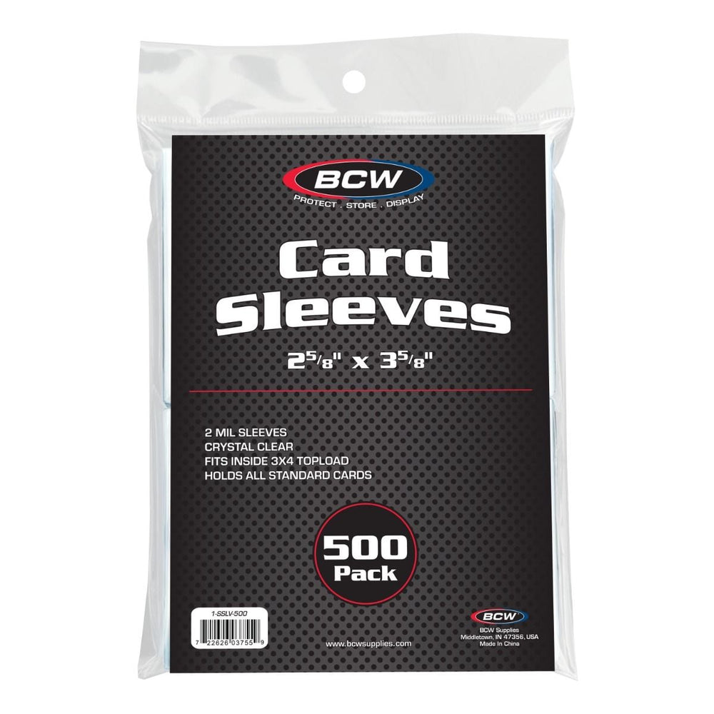 BCW: Card Sleeves - 2 5/8" x 3 5/8" (500 Each/Pack)